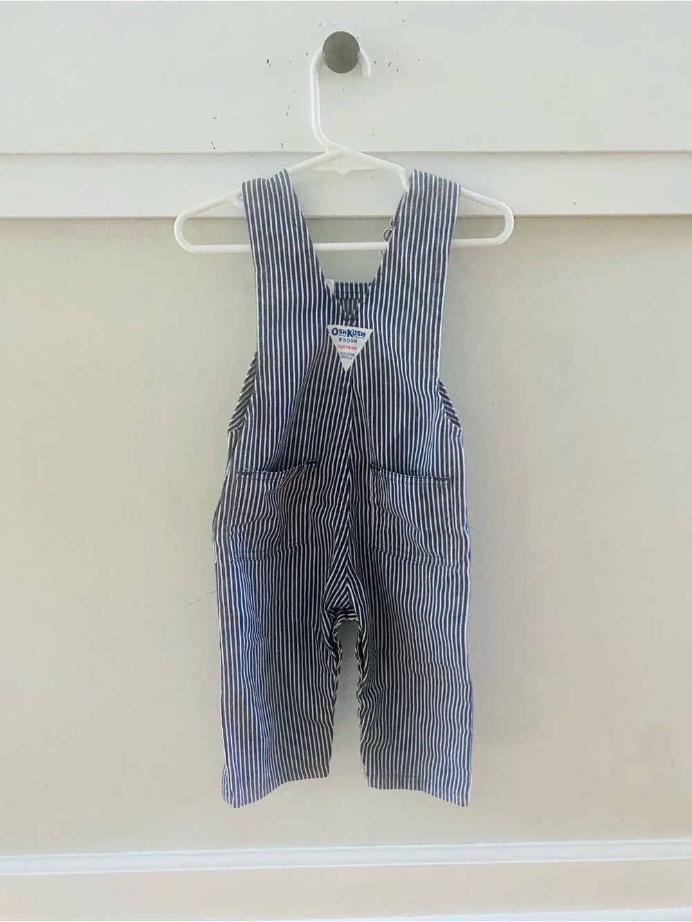 Osh Kosh B’Gosh Vintage Stripe Bib Overalls Blue Size 12 Months Unisex